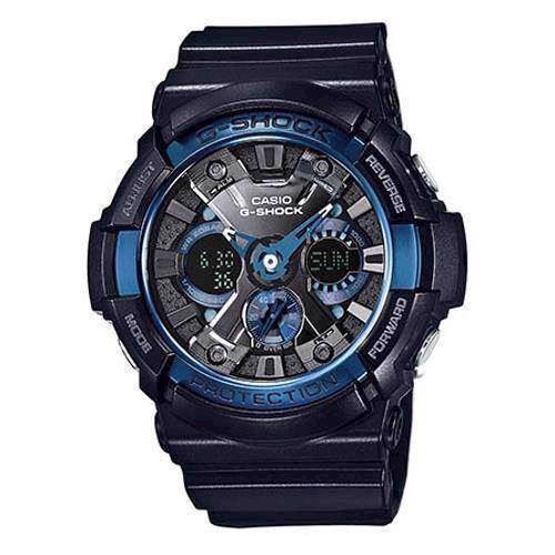 Image of sort resin med stål G-Shock quartz multifunktion (5229) Herre ur fra Casio